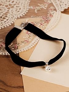 Amazon.com: Sacina Gothic Pearl Choker, Pearl Choker Necklace