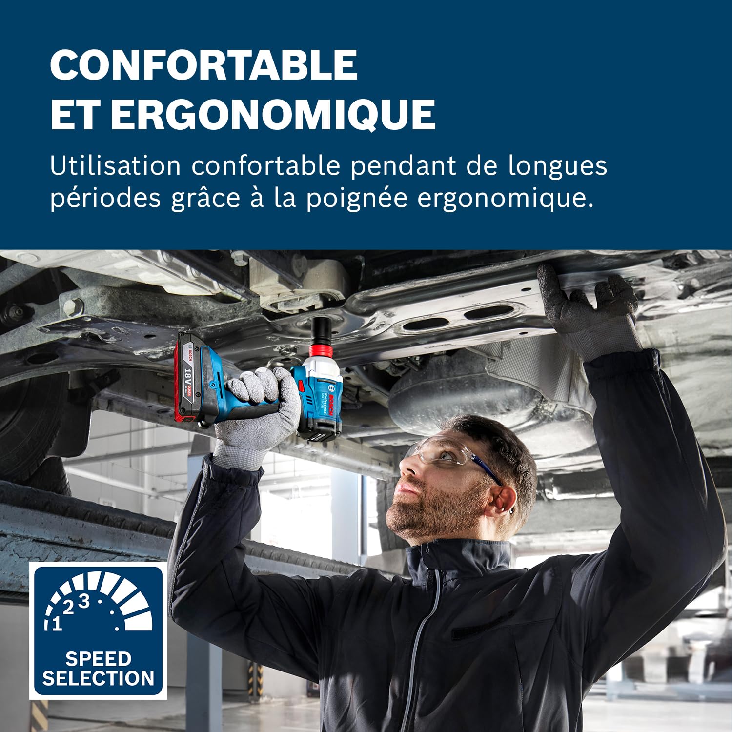 Bosch Professional 18V System Tournevis à percussion sans fil GDX 18V-285 (L-BOXX incluse, sans batterie/chargeur)