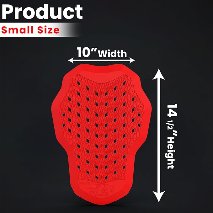Protector de espalda CE Nivel 2 para mujer color rojo miniatura 7
