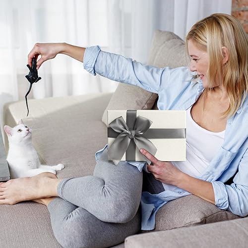 Miniatura 7 de UAREHIBY Regalos para mamá de gato para mujer, vaso de vino de 20 onzas regalo para amantes de los gatos, regalo de mujer loca con bolsa de