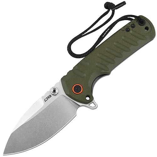 CJRB Tundra Folding Knife, 3.78'' D2 Steel Blade G10 Handle