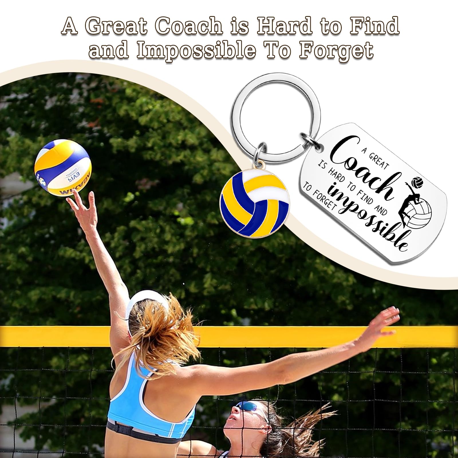 Coach Keychain Coach Gifts for Men Women Thank You Appreciation Gift for Coaches Volleyball Football Seccor