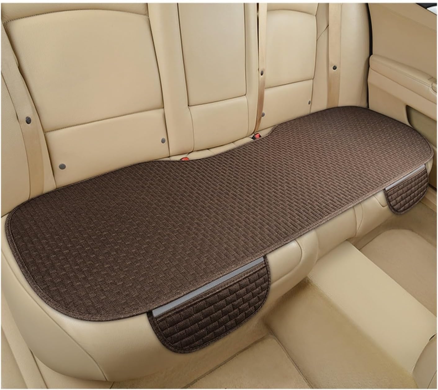 TEMKIN W Car Cushion Linen Car Seat Cushion Car Seat Cover Car Cushion Three-Piece Set Y (Color : Q)