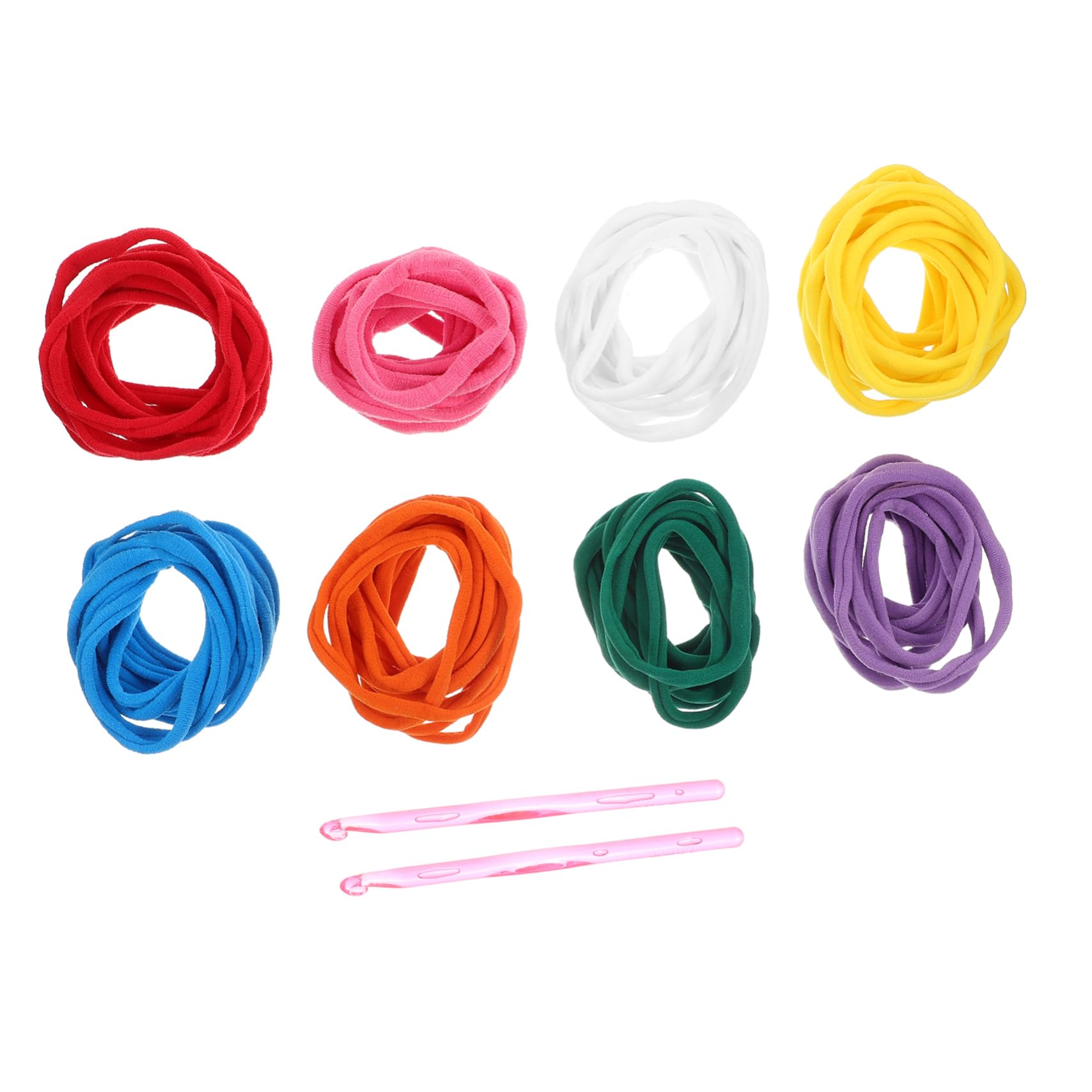 Beatifufu DIY Braided Wire 1 Set of Weaving Craft Loom Weaving Loom Braided Elastic Rope 10 Pcs Crochet Hooks