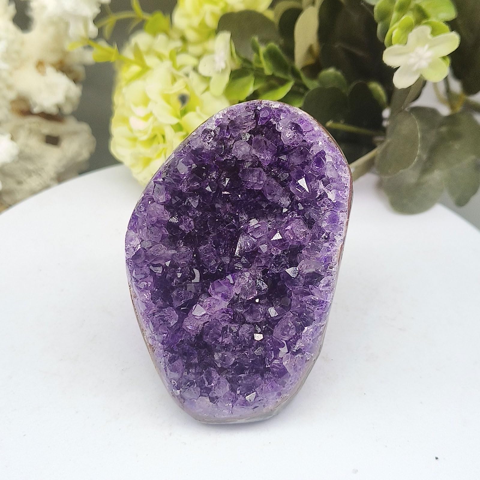 Pietra Naturale a grappoli di Cristallo di Ametista proveniente dall'Uruguay Campioni minerali di Quarzo geode Grezzo Chakra Roccia Forniture per Stregoneria,0.7kg