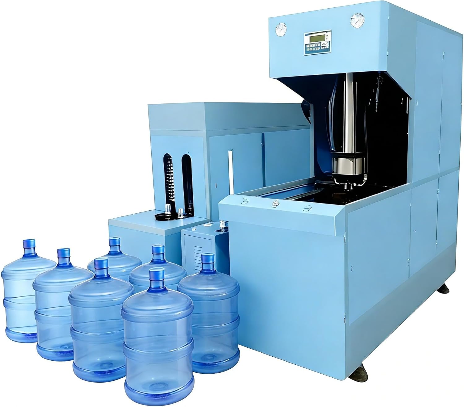 Automatic Blow Molding Equipment PET Bottle Maker for Industrial Use High Capacity Plastic Bottles Production System with Adjustable Settings for Multiple Bottle Sizes Suitable for Factory
