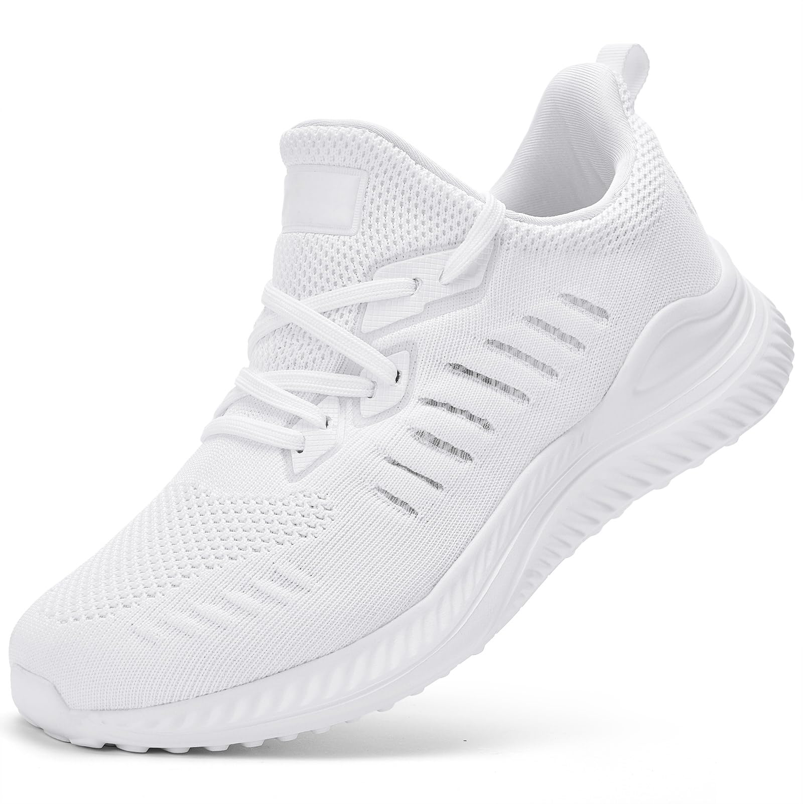 VRCLUB Mens Wide Sneakers - Slip On Memory Foam Walking Shoes Breathable Non Slip Tennis Running Shoe Ultra Lightweight Comfortable Workout Gym Jogging and Casual Sports — view 11
