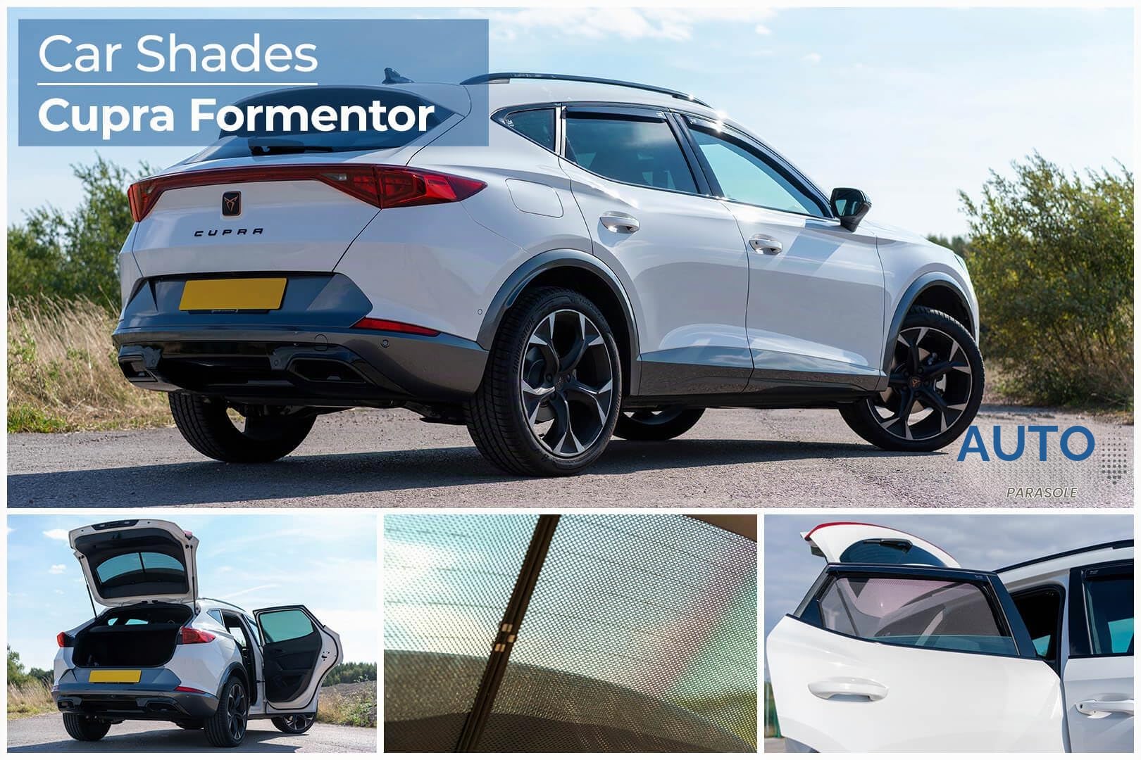 Set di Car Shades Compatibile con Cupra Formentor 2020- (6-Parti) Tendine Parasole su Misura