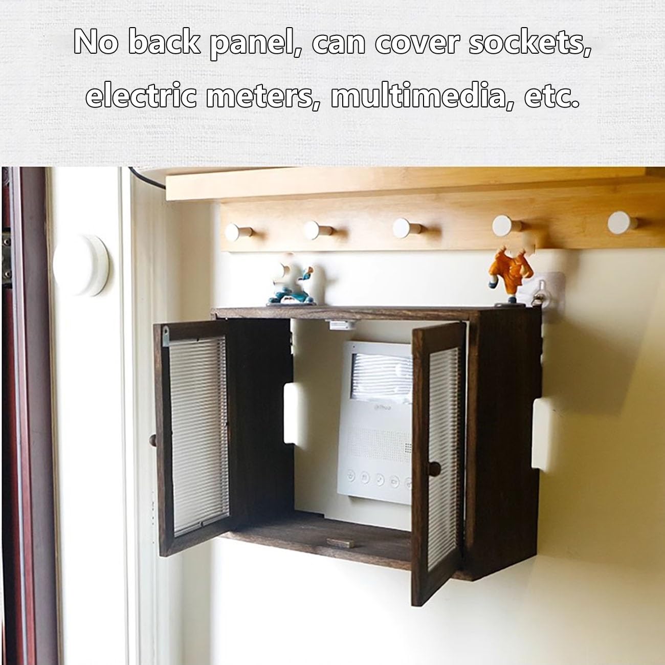 Wifi Router Box Hider Wooden WiFi Router Storage Box - Wall Mount ...