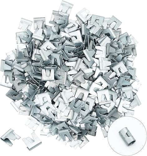 Miniatura 6 de 1500 clips de hebilla de jaula de alambre resistentes con alicates de cerca, clips de fijación de jaula de alambre, clips en J, pinzas a presión,