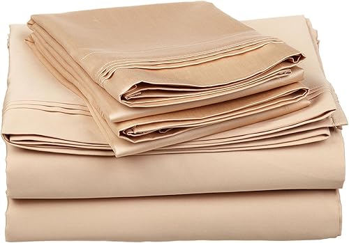 Miniatura 4 de RBS Bedding's Juego de sábanas de 4 piezas de 400 hilos EmperorWyoming King (84 x 84 pulgadas), color gris topo, colchón sólido de hasta 26 pulgadas