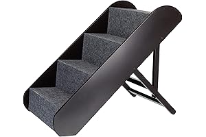 TRIXIE Adjustable 4-Step Pet Stairs for Easy Access