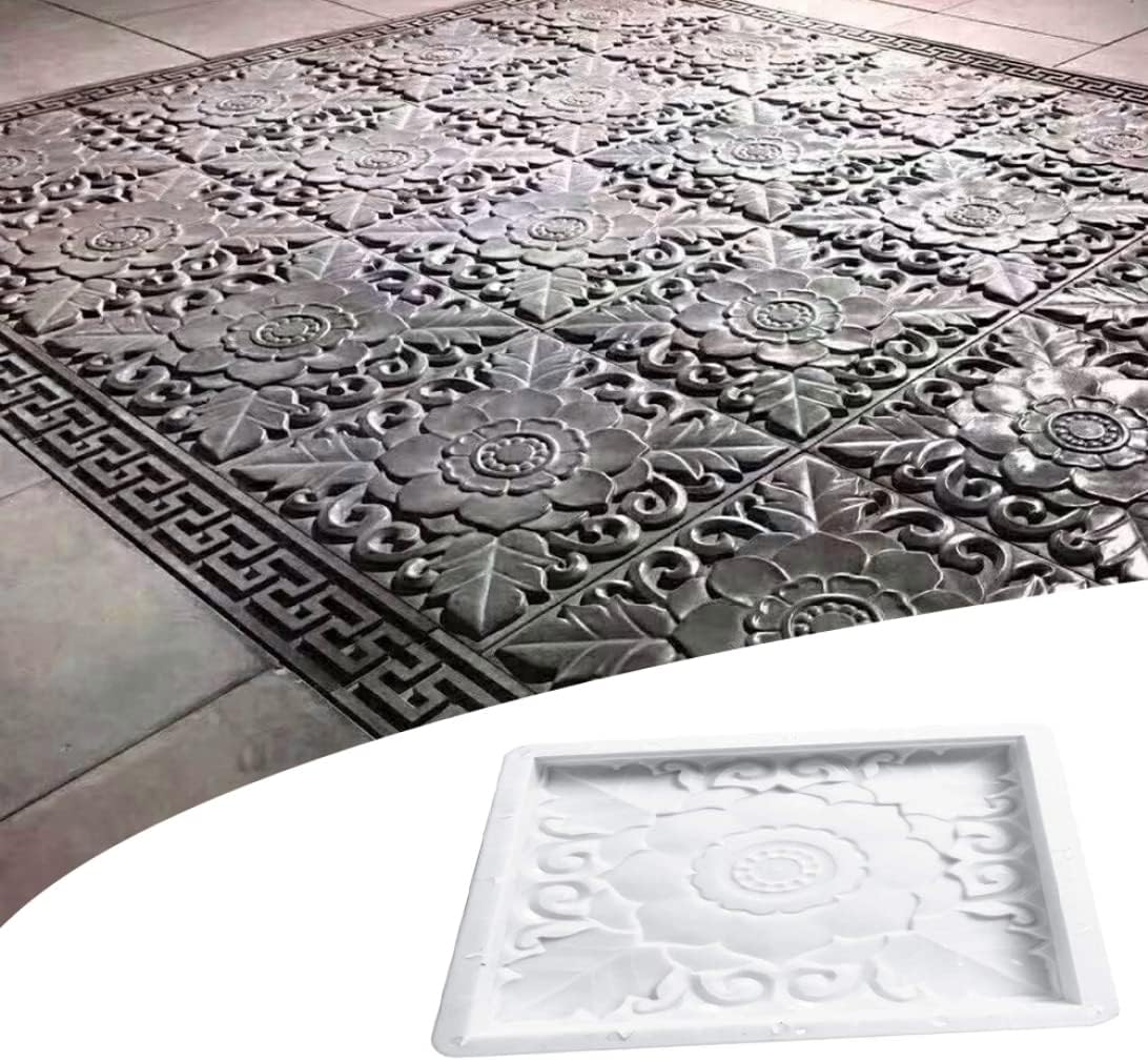 Square Paving Mould Garden Concrete Mold Stepping Stone Path Maker for Walkway Pavement Moulds