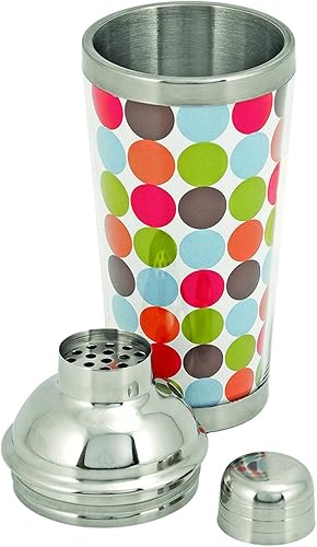 Miniatura 2 de True Spirit Mixing, coctelera de discoteca de 16 onzas, patrones brillantes