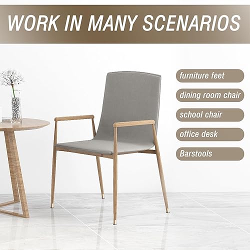 Miniatura 20 de BUMACO 20 protectores de suelo para patas de silla, protectores de patas de silla para suelos de madera dura, almohadillas de silicona para proteger
