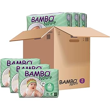 Bambo Mini Couches Taille 2 3 6 Kg 6 Paquets De 30 180 Couches Au Total Amazon Fr Hygiasne Et Soins Du Corps