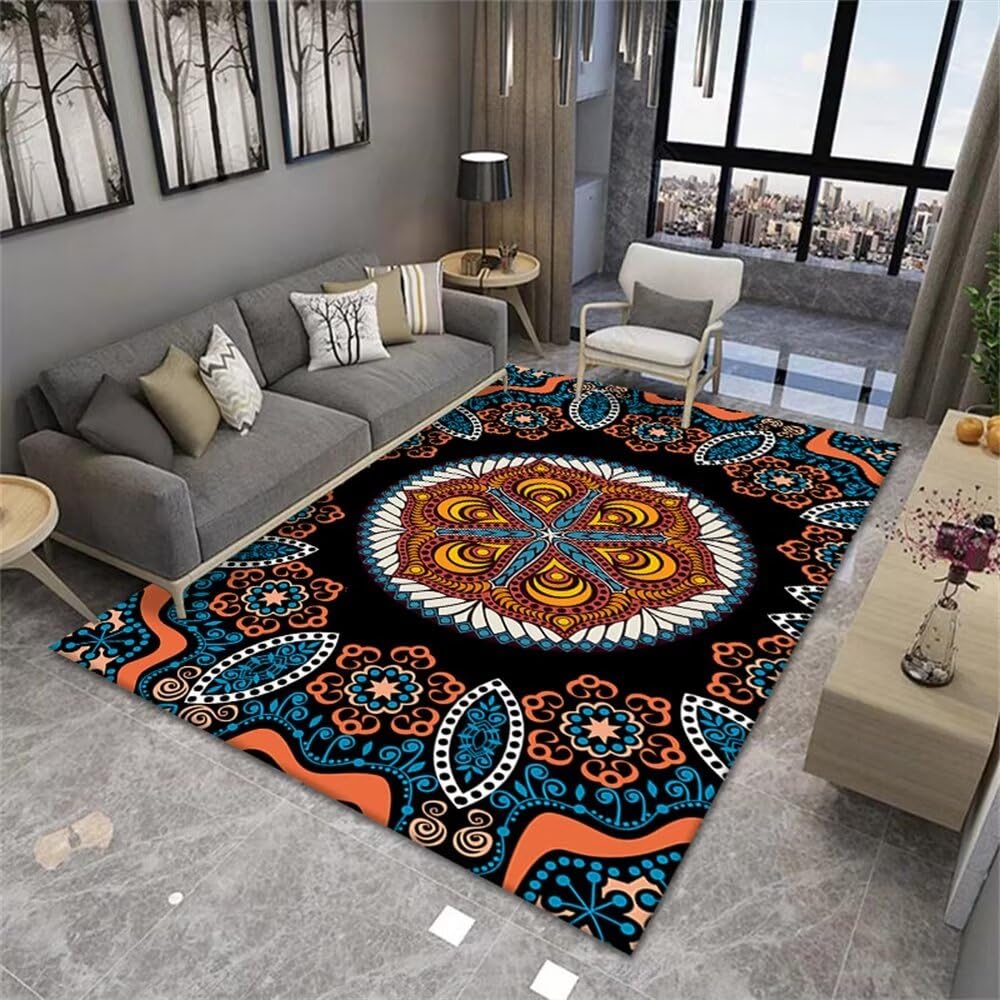 Grand tapis de salon imprimé pour réchauffer la chambre de votre ado