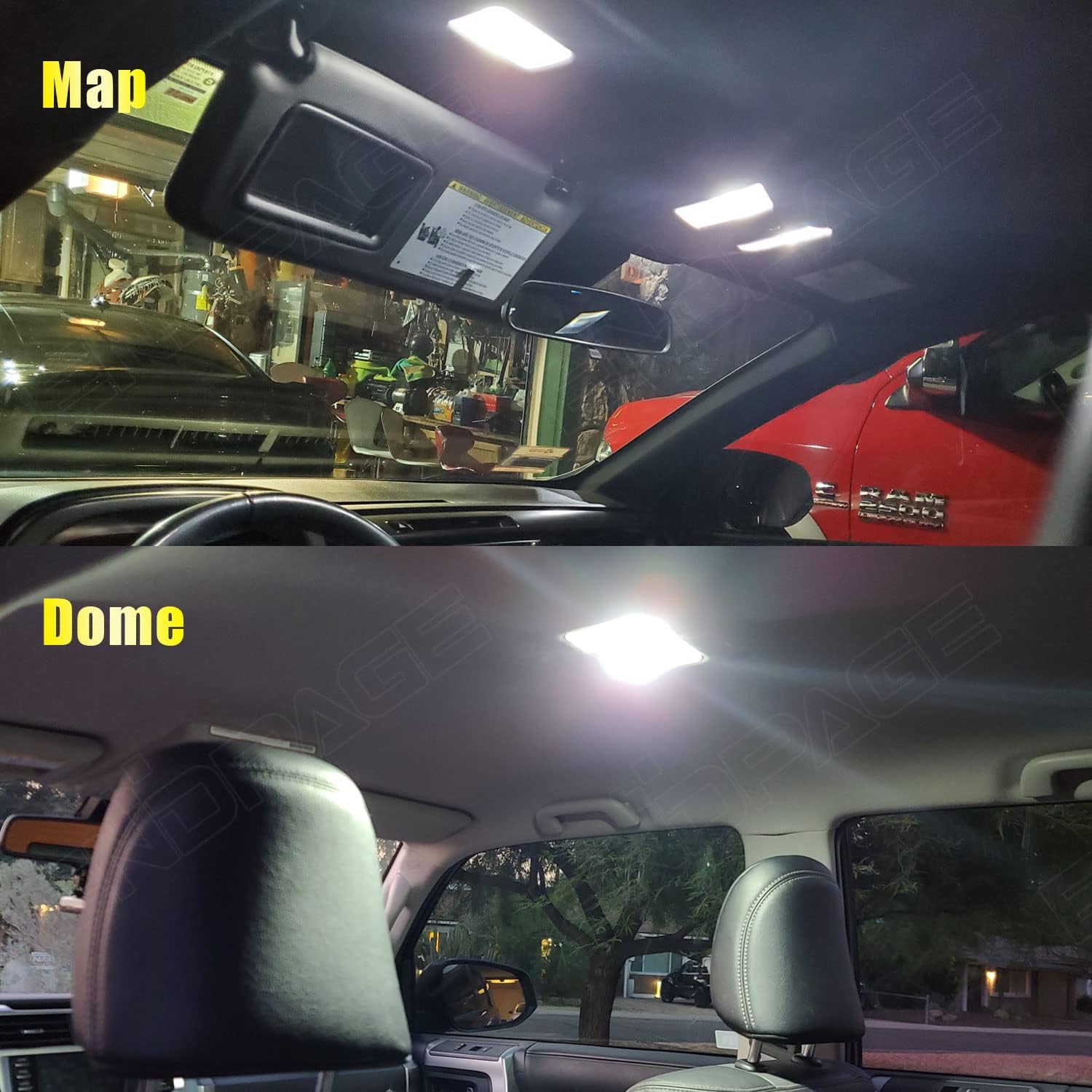 18-Pieces 4Runner LED Interior Light Kit Package for Toyota 4Runner 2010 2011 2012 2013 2014 2015 2016 2017 2018 2019 2020 2021 2022 + License Plate Lights, Reverse Lights, Install Tool