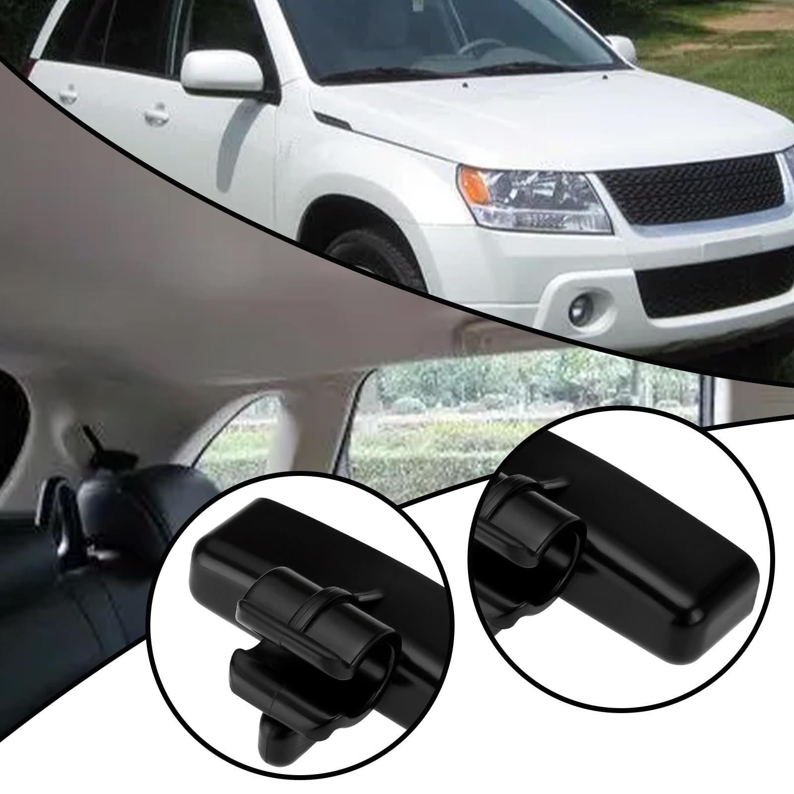 Clip in tela morbida per lunotto posteriore 78554-60A00 78555-60A00 Compatibile con Suzuki Compatibile con Vitara Compatibile con Geo Tracker Compatibile con Escudo