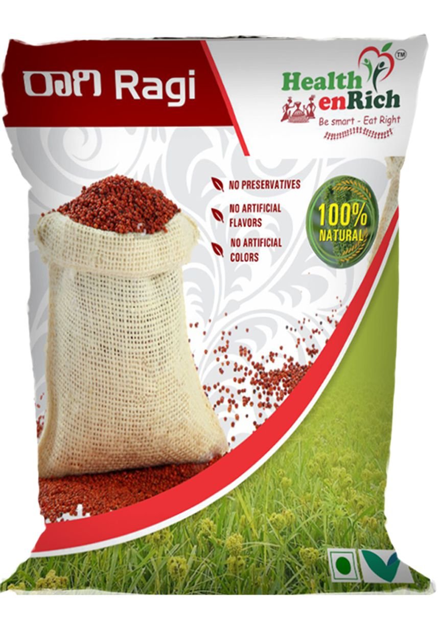 Health enRrich Red Ragi Grain-1Kg : Amazon.in: Grocery & Gourmet Foods