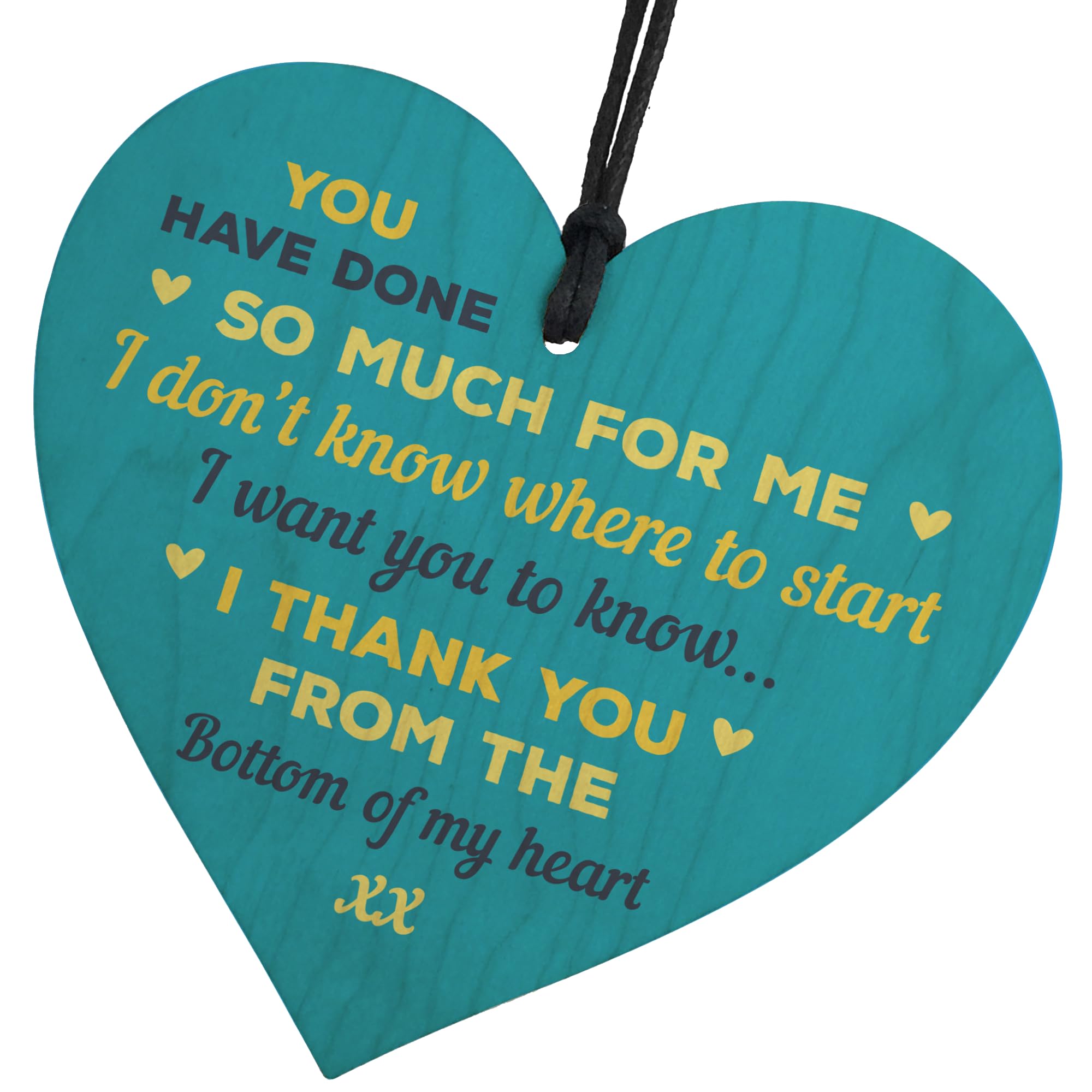 Red Ocean Thank You Gift Special Friend Gift Heart Hanging Sign Teacher Gifts Friendship Gift