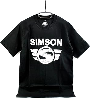 Simson - Camiseta moderna, color negro, talla: S, diseño: Simson – 100% algodón