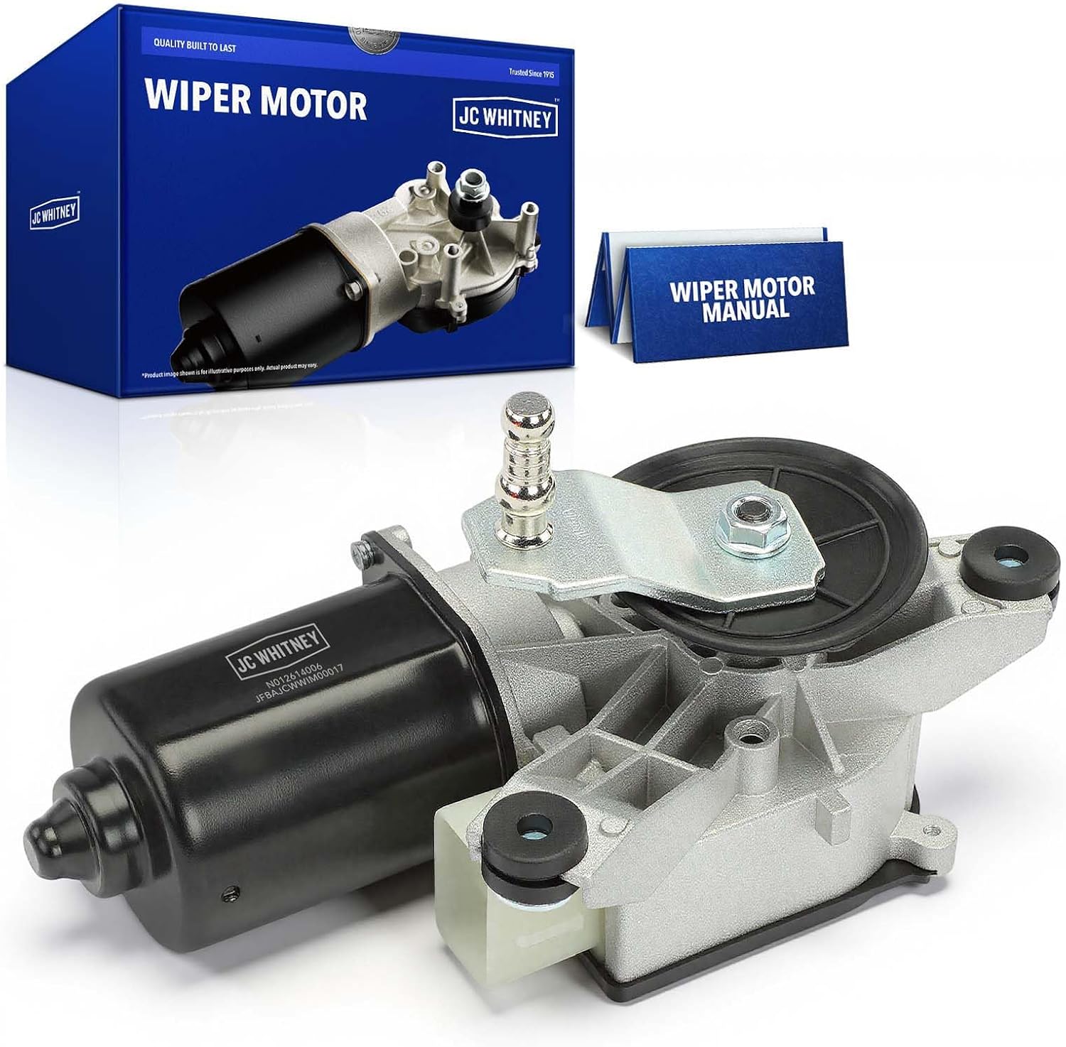 JC Whitney JFBAJCWWIM00017 Front Windshield Wiper Motor - Compatible with Chevrolet Tahoe 1995-2000, C1500 C2500 Suburban 1992-1999, K1500 K2500 Suburban 1992-1999, GMC Yukon 1992-2000
