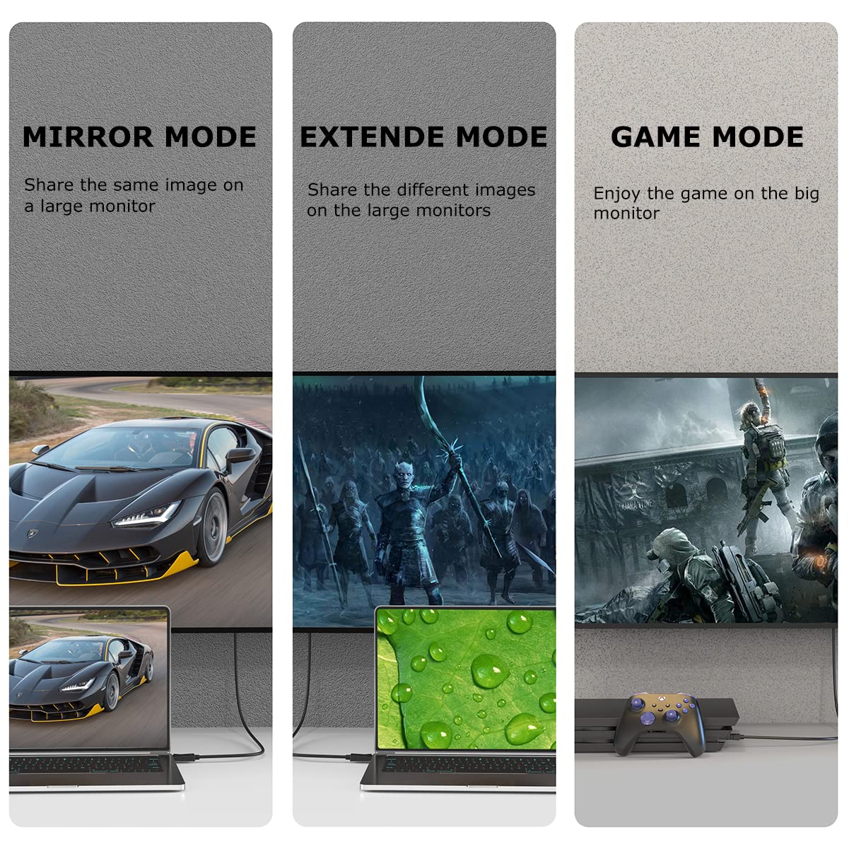 DisplayPort Cable 3FT 10-Pack, Display Port to Display Port Cable, Gold-Plated, Supports 4K@60Hz, 2K@165Hz, Compatible for Monitor, Computer, Laptop, Graphics Card, Docking Station