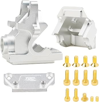 CNC 7075 Aluminum Alloy Gear Box Case for Arrma Kraton 6s,Notorious,Outcase,Tyhon,Talion,Mojave,Infraction V2,Felony,Limitless BLX Upgrades Silver