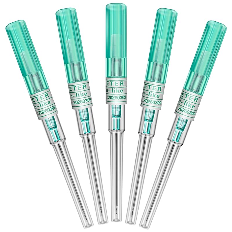 Agulhas ocas para piercing Autdor, pacote com 5 unidades, aço inoxidável, calibre 18G