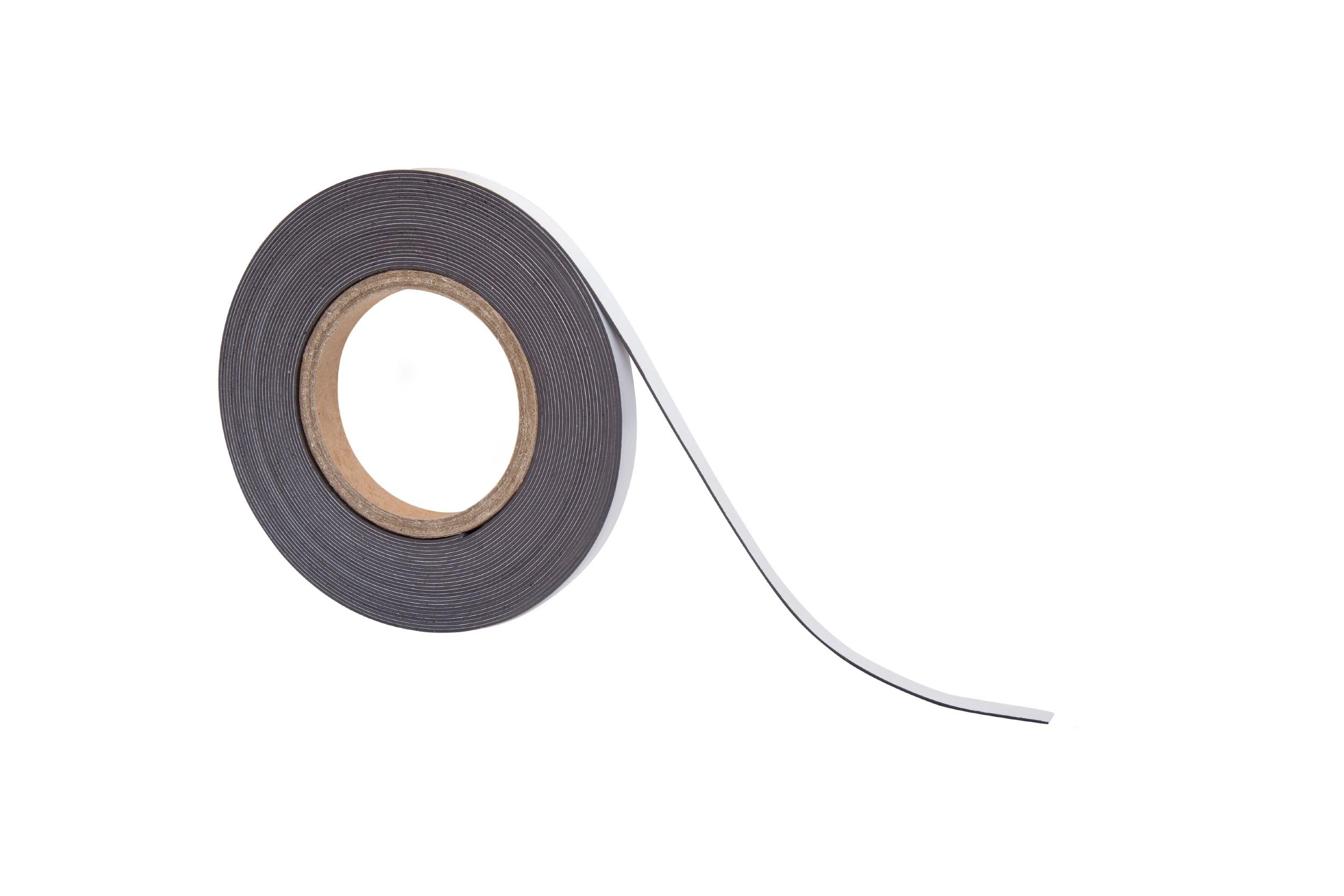MAUL Ruban magnétique un côté auto-adhésif l'autre magnétique Découpe robuste 10m x 1 cm 1 pièce