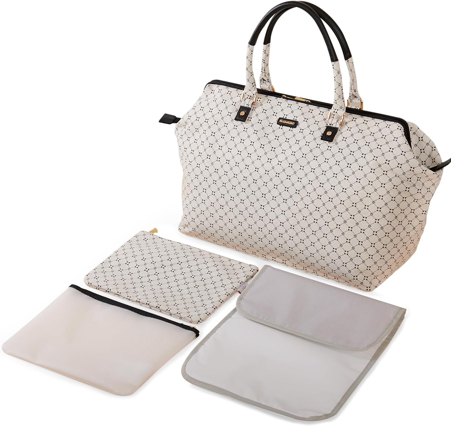 SUNVENO Hospital Bag for Labor and Delivery, Large Mommy Weekender Diaper Bag Tote, Travel Weekender for Mom & Baby