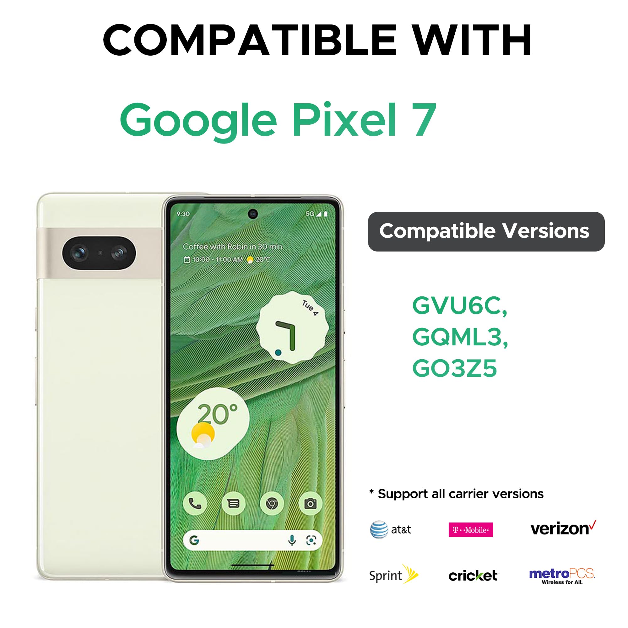 GREEN FUSION New Upgraded Replacement Battery Compatible with Pixel 7, with Instruction & Repair Toolkit