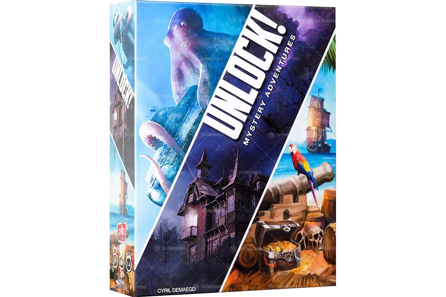 Asmodee - Unlock!: Mystery Adventures - Board Game with App, Escape Room, 1-6 Players, 10+ Years, Italian Edition