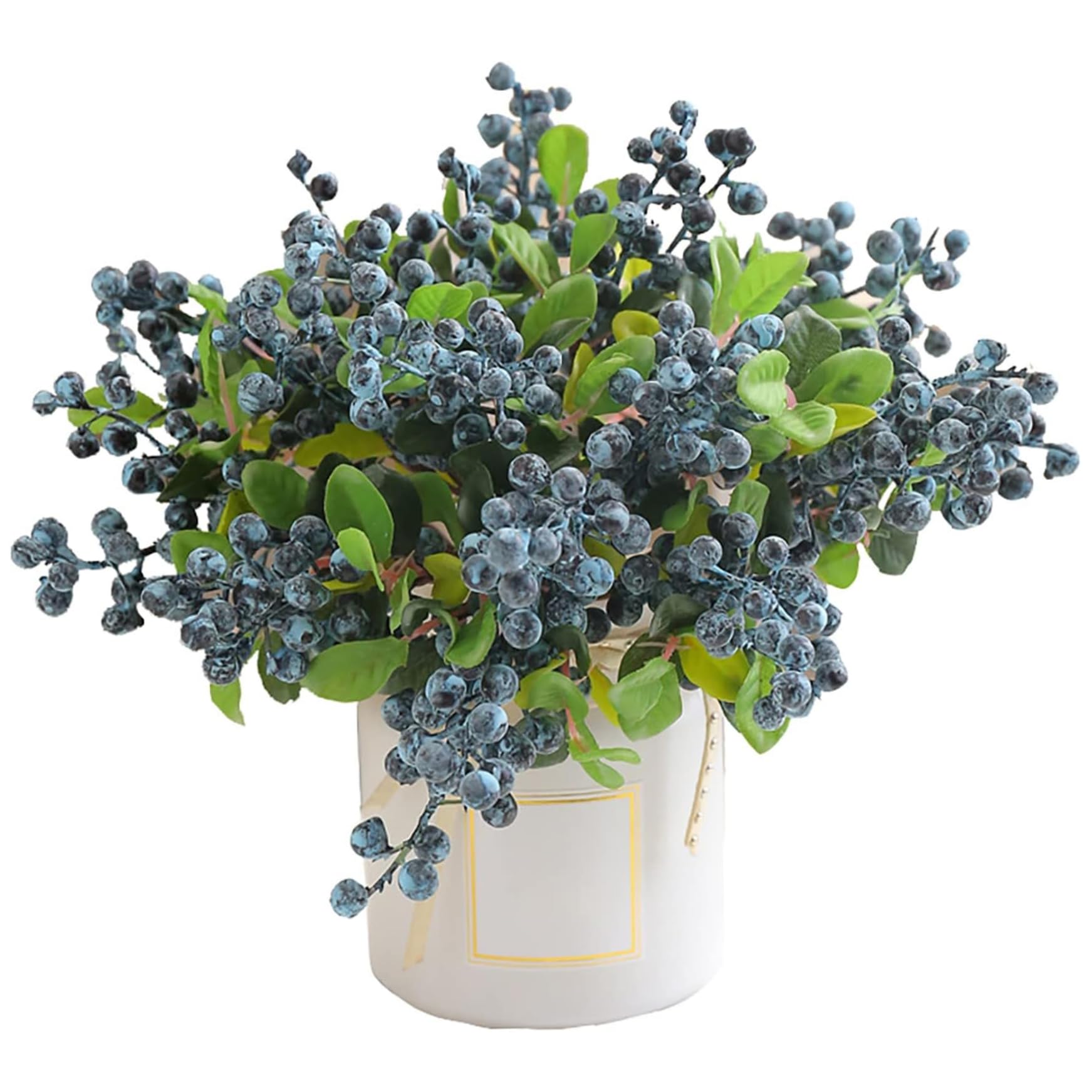 Baies bleues artificielles Gcroet de 10 pouces pour décoration de table de mariage