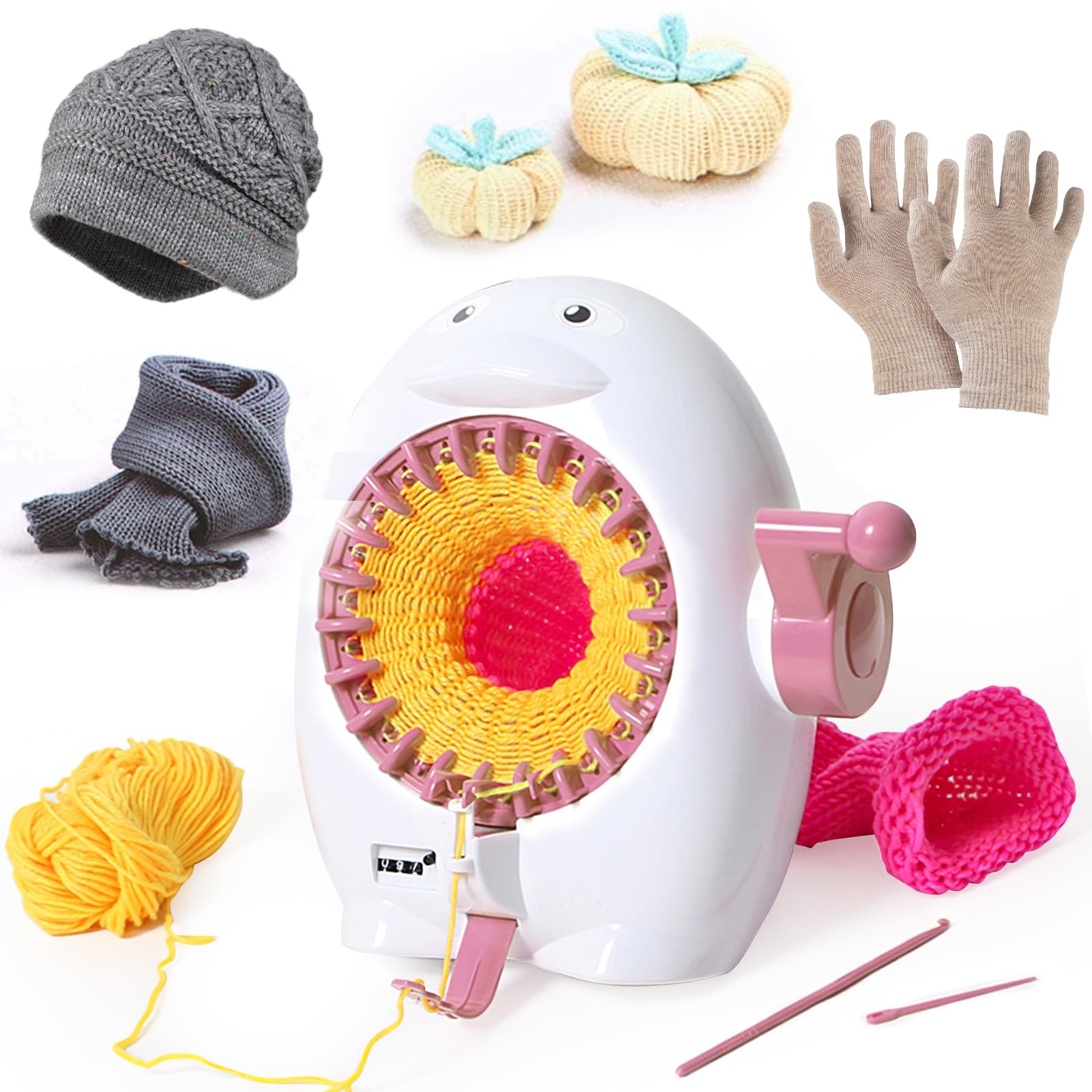Amazon.com: 22 Needles Knitting Machine, Smart Circular Crochet