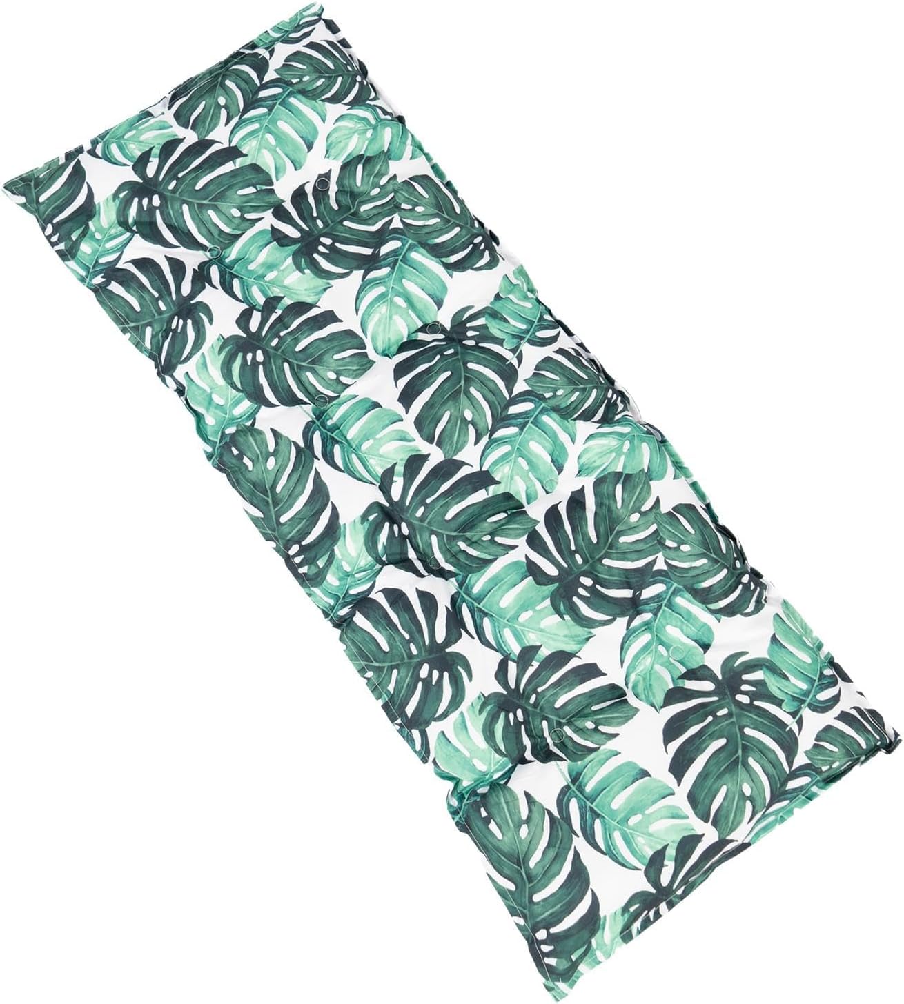 OHS Tropical Leaf Bench Cushion, 2 Seater Garden Bench Cushion Seat Pad for Patio Kitchen Garden Furniture Cushions Soft Waterproof Comfy Dining Bench Indoor Outdoor Cushions, Green