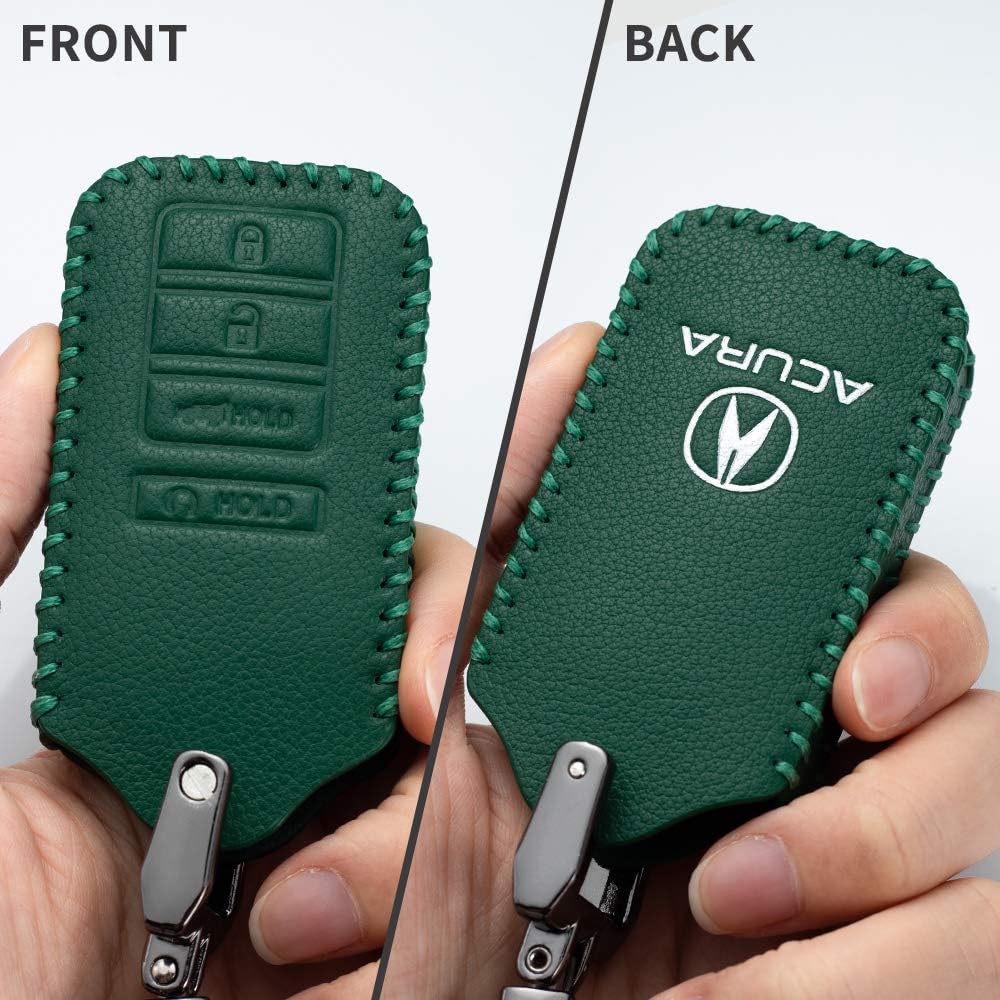Leather Car Key Fod Cover Case Protector Keyless Replacement for car Smart Remote Premium Car Key fob Holder