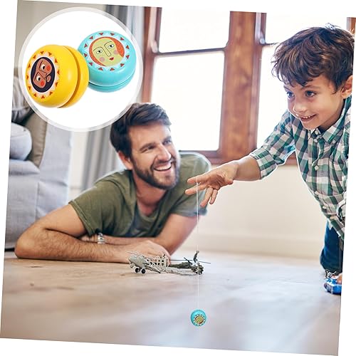 Miniatura 3 de Vaguelly 2pcs Wooden Yo-yo Children Yo-yo Plaything Kid Toys Out Door Toys Wood Yoyo Toys for Kids Toys for Infants Kids Playset Outdoor Wooden