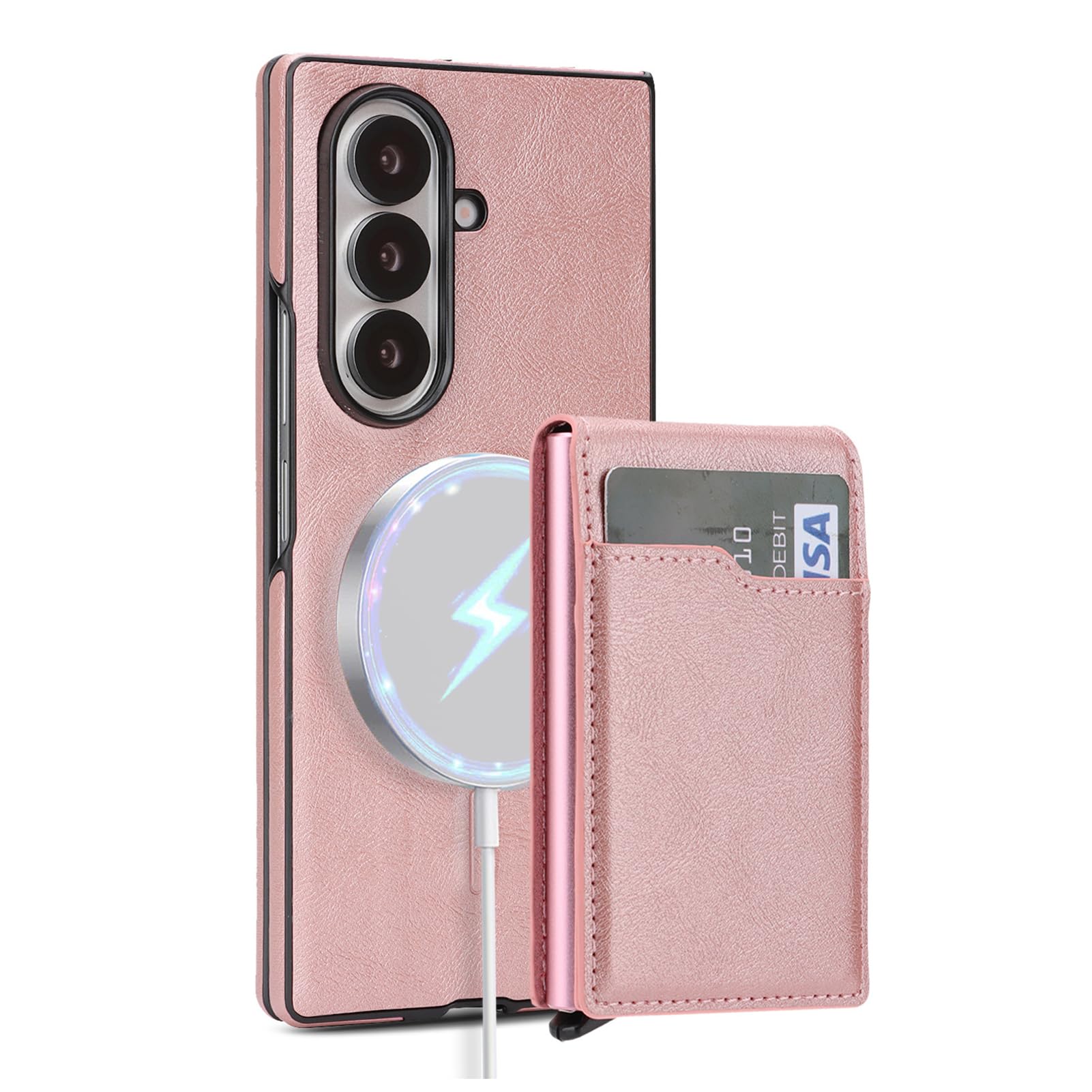 Per Samsung Galaxy Z Fold 8 Ultra Custodia Pelle Vintage, Portacarte
