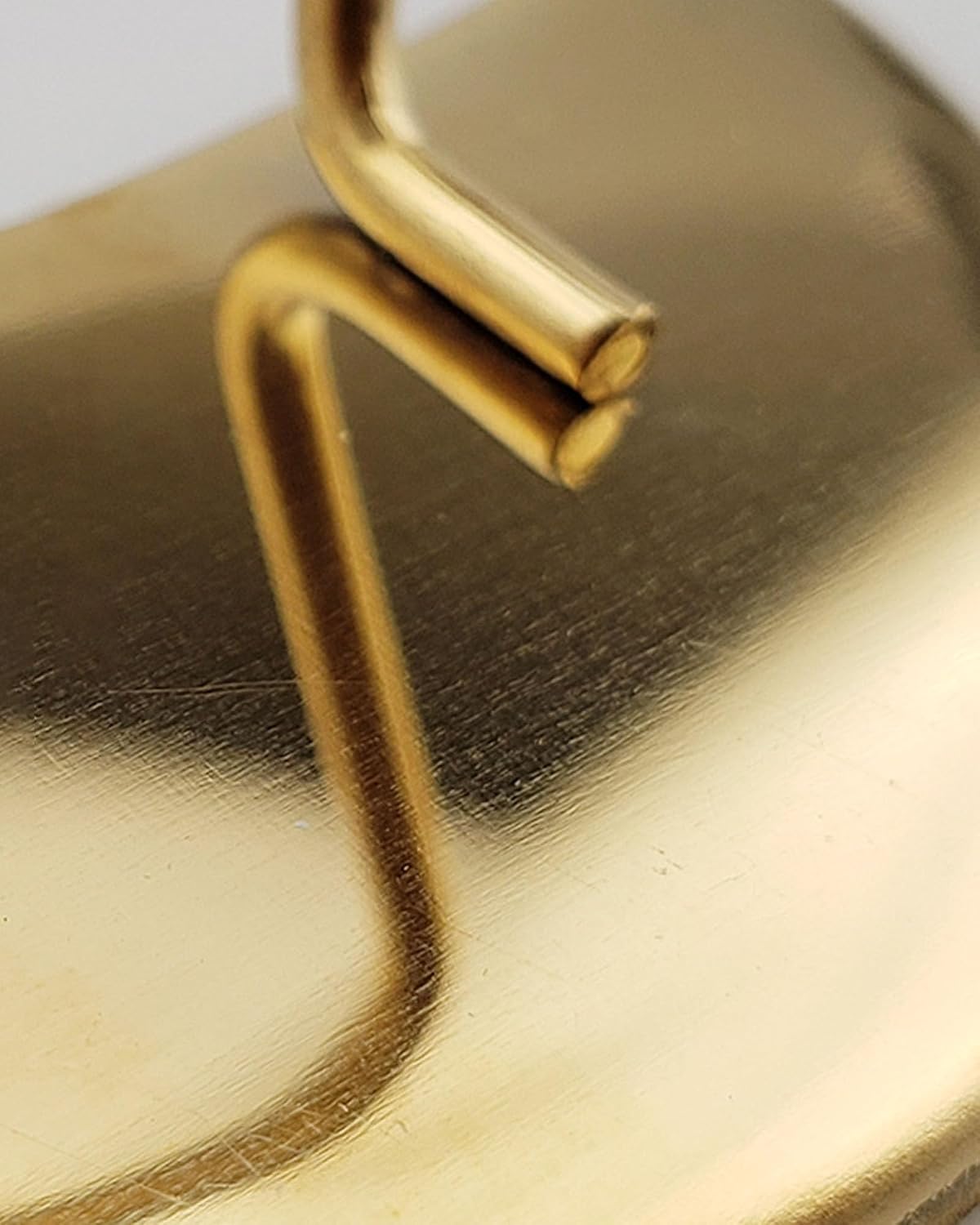 Titanium Gold Stand Bracket Lash Mirror, Handheld No-Handle Eyelash Inspection Mirror for Lash Extensions