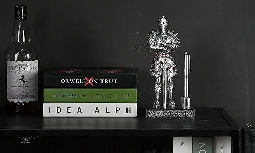 Miniatura 6 de Amoysanli Soporte para bolígrafo de caballero para decoración de bolígrafos, soporte de resina para manualidades, pisapapeles para organizador de