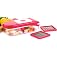 Ganesh 2 in 1 Plastic Chopper Vegetable and Fruit Cutter, Red