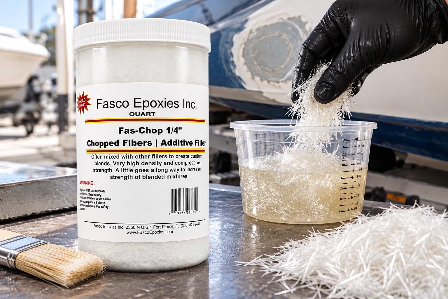 Fiberglass Chopped Strand Filler - Repair & Reinforce -2 Fiberglass Chopped Strand Filler - Repair & Reinforce -2