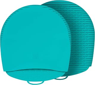 Kitchen Silicone Pot Holders - Flexible & Durable Oven Hotpads - Cooking Accessories with Pocket are Healthier, No Nasty Things Will Grow Inside or Out (Teal, 1 Pair)