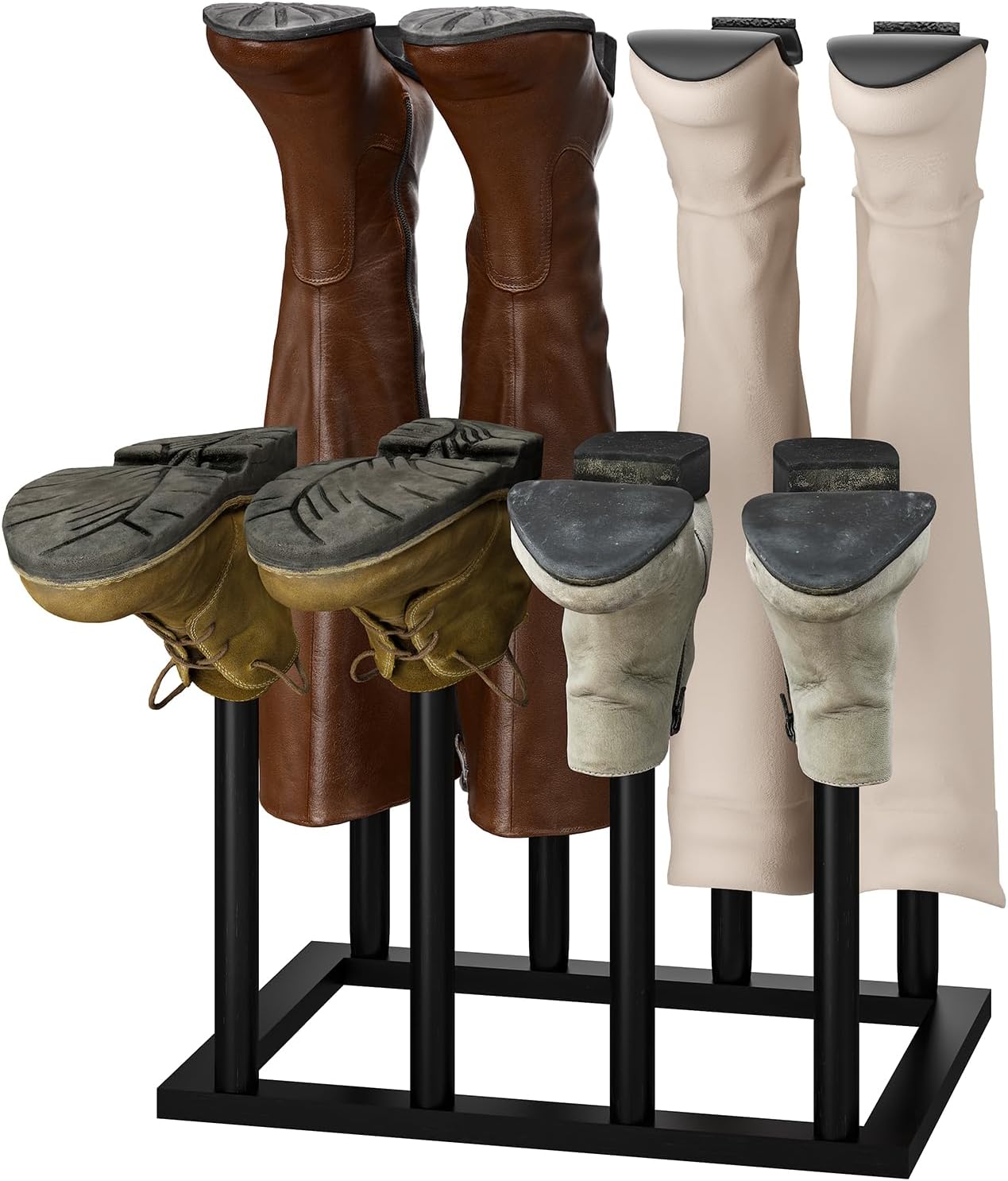 viewcare Black Boot Rack, Boot Rack Organizer for Tall