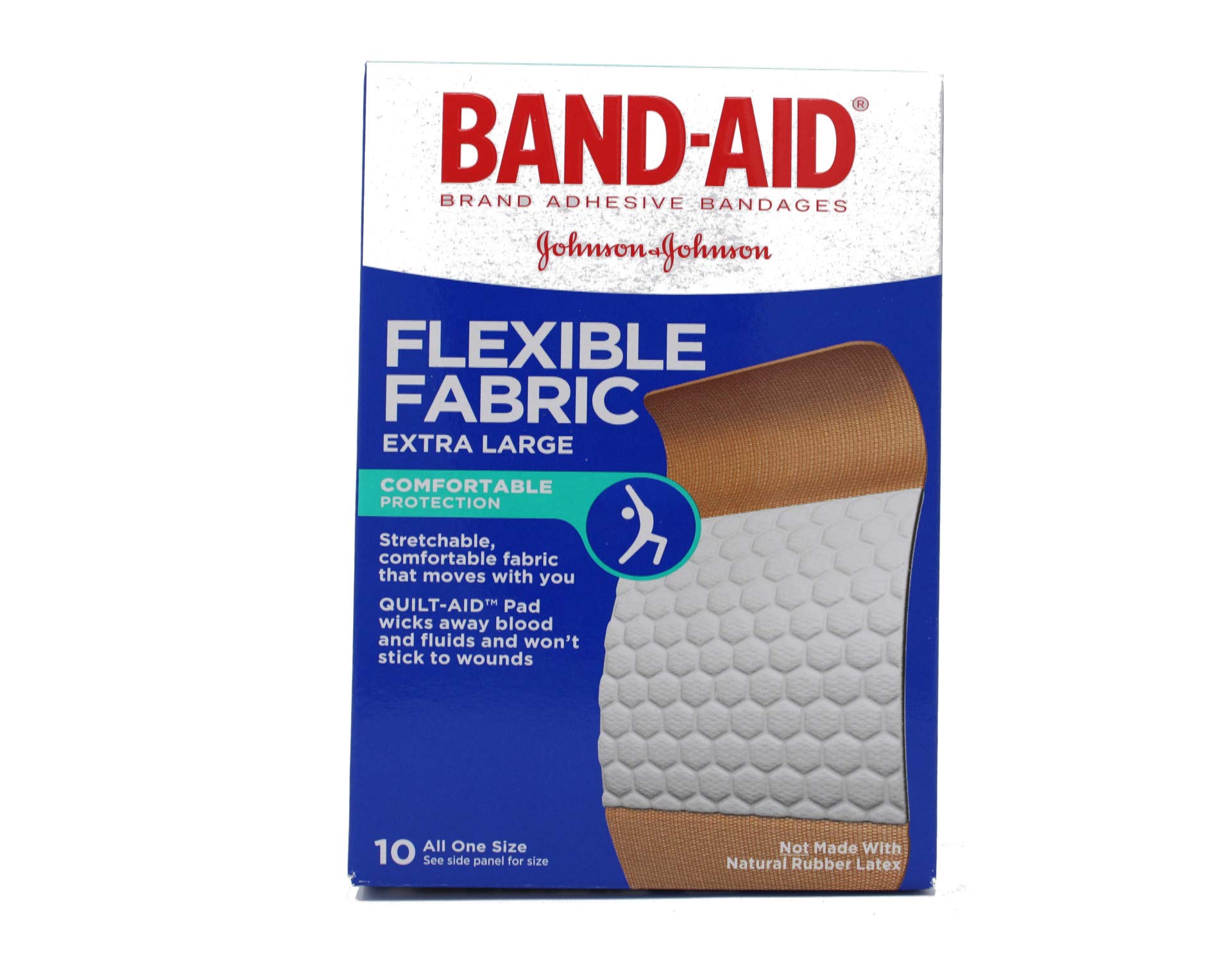 Band-AID Flexible Fabric Bandages, Extra Large 10 ea