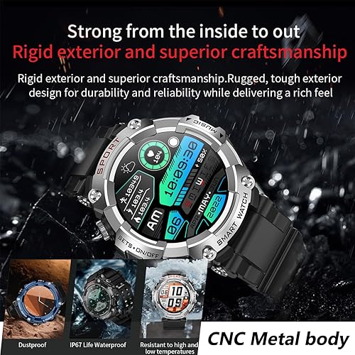 Miniatura 8 de YPSDOOWKJ Reloj inteligente con auriculares, pantalla redonda táctil completa de 1.52 pulgadas, rastreador de fitness, auriculares dentro del reloj