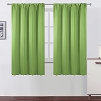 Vista 78 de LEMOMO Cortinas opacas de 42 x 84 pulgadas, juego de 2 paneles de cortinas con aislamiento térmico para oscurecer la habitación, cortinas