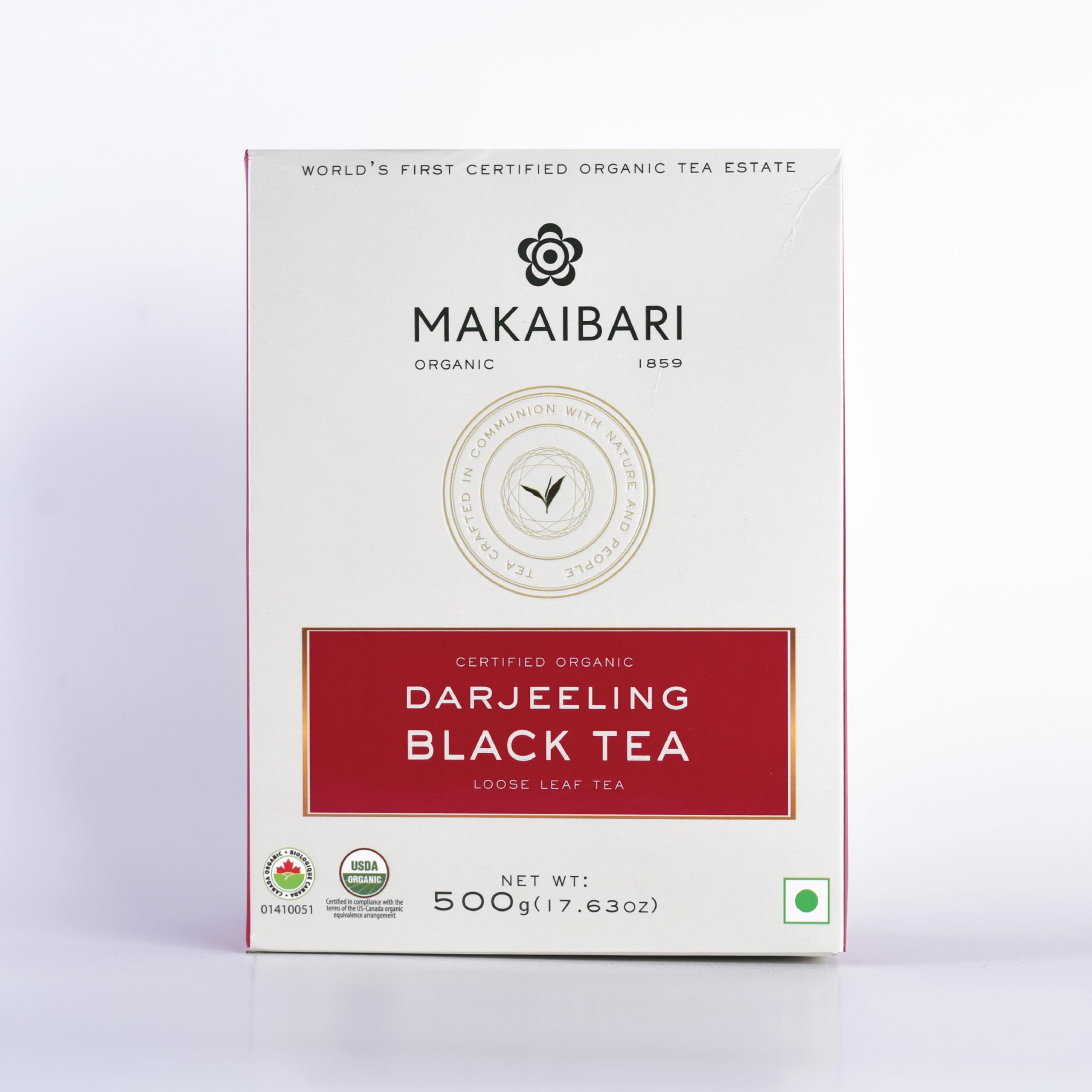 Sponsored Ad - Darjeeling Black Tea – 500g Loose Leaf Monocarton Pack | Whole Leaf | USDA Organic Certified | 100% Natural Darjeeling Tea with Rich Aroma & Muscatel Flavor